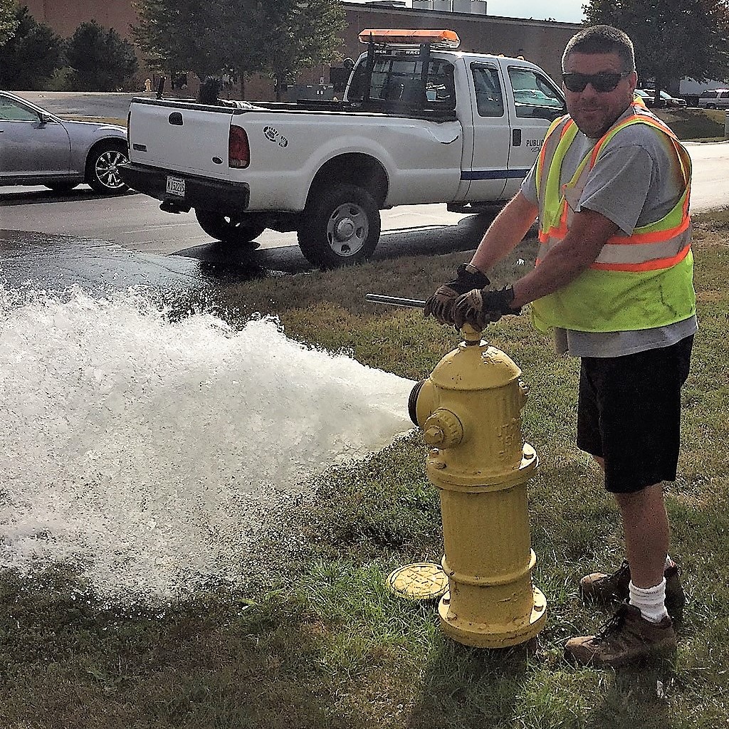 Hydrant Flushing Photo