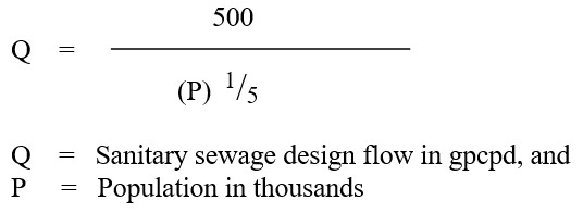 Sanitary Sewer - Design Flow