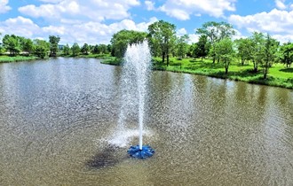 Town Center pond fountain