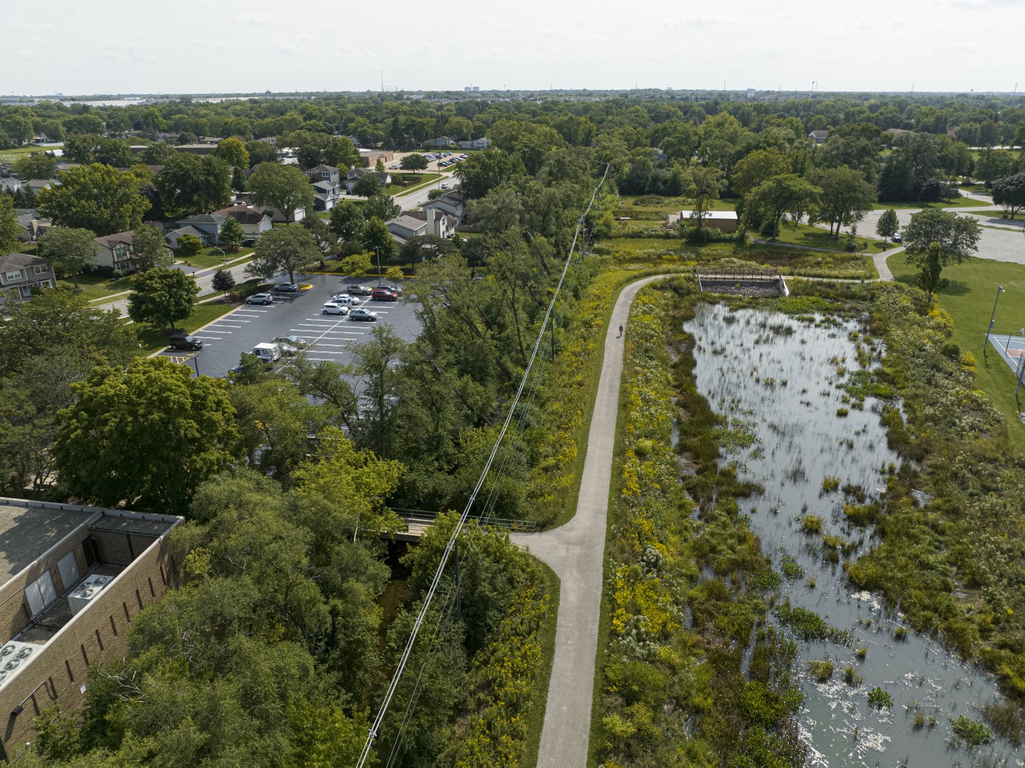 Library Bridge, looking South