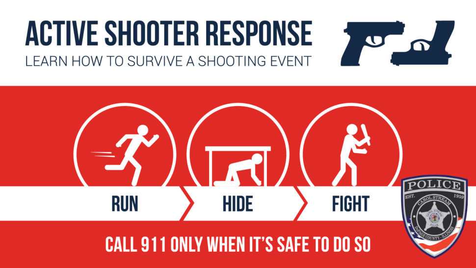 Active Shooter Run Hide Fight Image